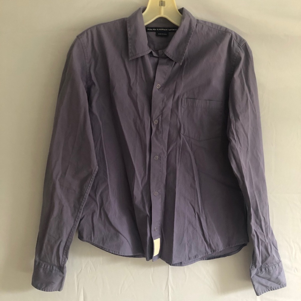 Purple button up